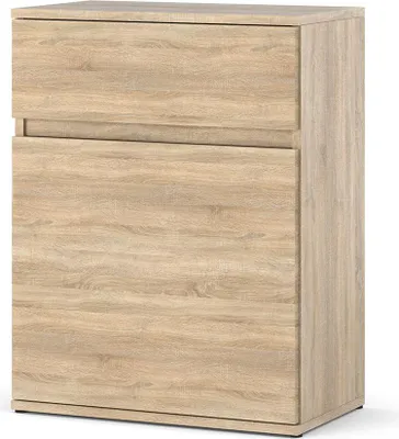 Zdjęcie produktu dla Komoda Drewniana Z Szufladą 60Cm Nowoczesna Do Sypialni Salonu Dąb Sonoma