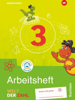 Produktbild von Welt der Zahl 3. Arbeitsheft mit interaktiven Übungen. Für Sachsen