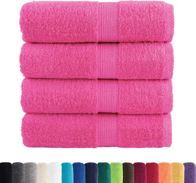 Immagine prodotto di vidaXL Asciugamani Premium SOLUND 4 pezzi Rosa 30x30 cm 600 g/m²