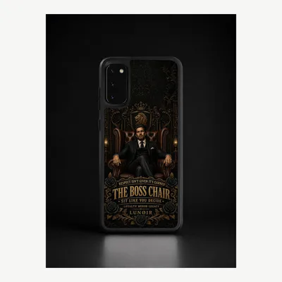 Produktbild von Samsung S20 Hülle Handyhülle Schutzhülle Case mit Chefsessel Motiv – LUNØIR ©