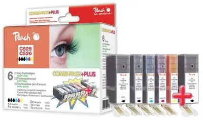 Image de Peach PI100-141 PEACH Tinte MP+ kompt PGI-525/CLI-526XL
