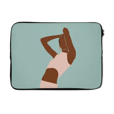 Produktbild von MuchoWow® Laptop Hülle 14 ZollFrau - Sommer - Pastell Laptoptasche - Laptoptasche - Stoßsicher - Schutzhaube