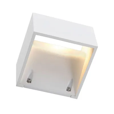 Immagine prodotto di SLV LOGS WALL Applique da parete, angolare, bianca, 6W LED, bianco caldo Luce esterna