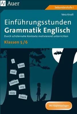 Obrázok produktu pre Einführungsstunden Grammatik Englisch Klassen 5-6