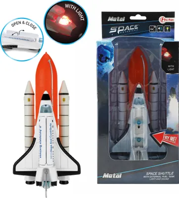 Zdjęcie produktu dla Toi-Toys 12052A - Prom kosmiczny z zewnętrznym zbiornikiem paliwa (światło i dźwięk) Statek kosmiczny astronauty