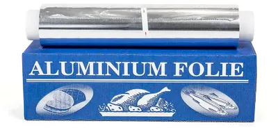 Produktbild von 6 Rollen Aluminiumfolie 45cm x 150m, 14my, mit Box