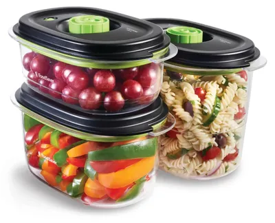 Vakuum-Frischhaltedosen 3er-Set, 700 ml–1,8 L, BPA-frei, luftdicht