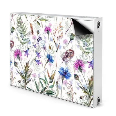 Produktbild von Magnet Heizkörperverkleidung Heizkörper-Abdeckung Heizung Heizkörper 110x60 cm  - Feldblumen