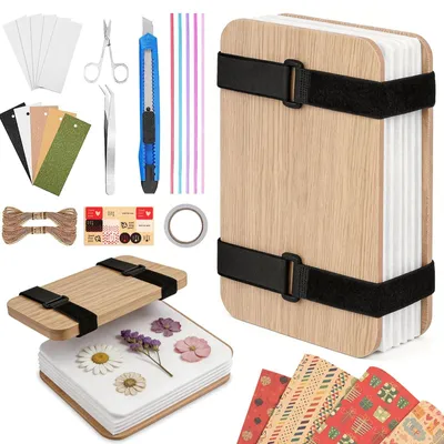 Produktbild von Blumenpresse Professionelles Blumenpress Set Blumenkonservierungsset 6 Lagiges Blumenpress Set für Erwachsene Und Kinder Tolles Geschenk
