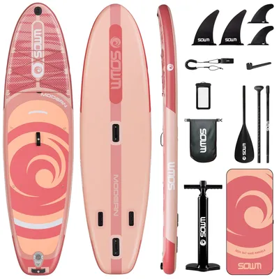Immagine prodotto di Tavola gonfiabile SUP (Stand-Up Paddleboard) - Tavola da paddleboard - Tavola da surf gonfiabile - Tavola leggera in PVC