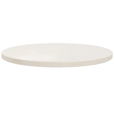 Produktbild von vidaXL Tischplatte Weiß Ø60x2,5 cm Massivholz Kiefer