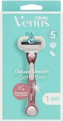 Zdjęcie produktu dla Venus Extra Smooth Sensitiv e Rose Gold maszynka do golenia + 1 główka