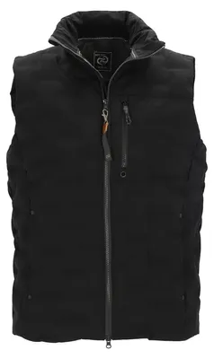 Produktbild von Dry Fashion Herren Steppweste Nordstrand Stehkragen Schwarz, Größe 3XL