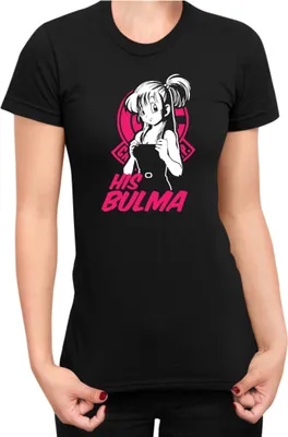 Zdjęcie produktu dla Koszulka Damska Dragon Anime Manga Ball Z Bulma 02, Lady S / Czarny
