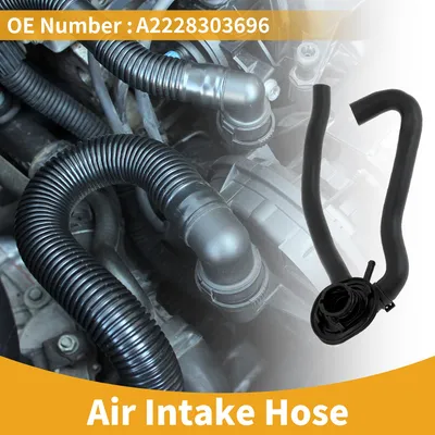 Image de Tuyau D'Admission D'Air Du Moteur No.A2228303696 Tuyau D'Admission D'Air Du Filtre À Air Pour Mercedes-Benz W222 S Class V6 V8 2014-2019 En Caoutchouc