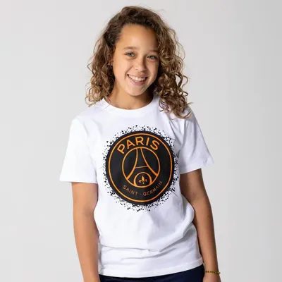 Produktbild von PSG großes Logo T-Shirt für Kinder weiß