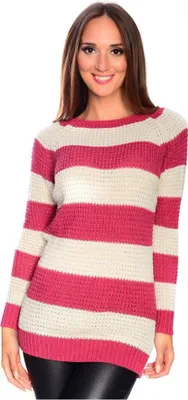 Produktbild von Damen Pullover Strick-Pulli; Pink S/M