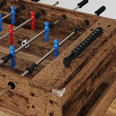 Produktbild von Langlebige Tischfußballtisch Altholz 125 x 60,5 x 80cm Holzwerkstoff - Möbel281133 - Kickertische