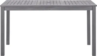 Produktbild von vidaXL Gartentisch Grau 140x80x74 cm Massivholz Akazie