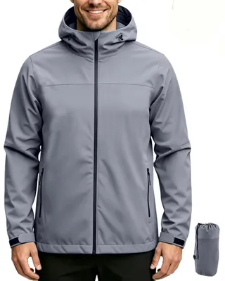Immagine prodotto di Omgoods - Giacca antipioggia da uomo - Leggera e impermeabile, ideale per golf e trekking