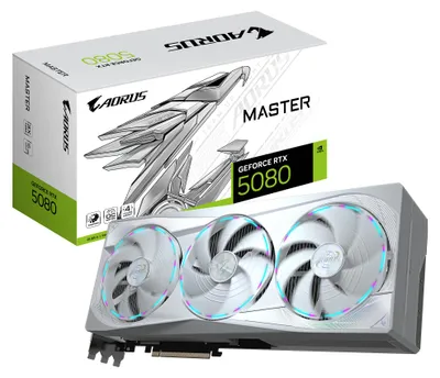 Image de Gigabyte AORUS GeForce RTX 5080 MASTER ICE 16G