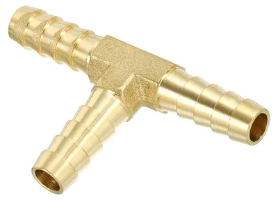 Productafbeelding van T-Stuk wateraansluiting van messing 5/16 inch met slangaansluiting
