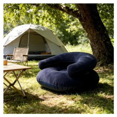 Produktbild von Aufblasbarer Sessel | Tragbarer Bequemer Sitz | Aufblasbare Couch | Für Camping, Wohnzimmer, Pool, Kinoabend, Reisen, Stadion