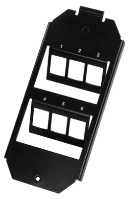 Produktbild von LogiLink Bodentankhalter 3-fach für 6 Keystone Module schwarz