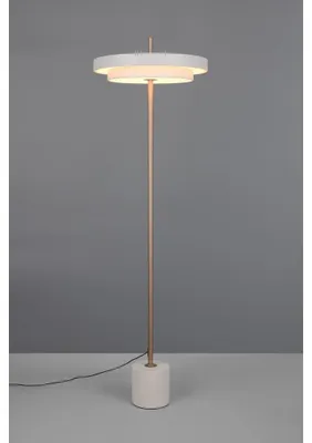Image de Lampadaire LED, warm grey, variateur d'intensité tactile, H 138 cm