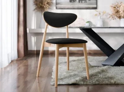 Obrázok produktu pre Čalúnená stolička do jedálne CIBOLO 400 - buk / čierna