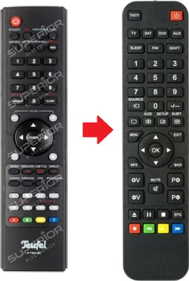 Produktbild von Ersatz Fernbedienung passend für Teufel IP 7000 RC / Blue Ray Impaq 7000