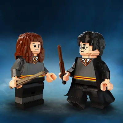 Produktbild von LEGO 76393 Harry Potter Harry Potter & Hermine Granger Figuren, Zimmer-Deko und Fanartikel