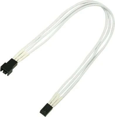 Produktbild von Nanoxia NX3PV3EW, 0,3 m, Molex (3-pin), Molex (3-pin), Männlich, Weiblich, Weiß