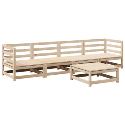 Produktbild von 5-tlg. Garten-Sofagarnitur Massivholz Kiefer