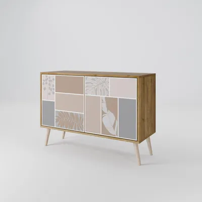 Immagine prodotto di Cassettiera Spacerebels a 2 ante - credenza cassettiera - credenza alta - mobile guardaroba - soggiorno camera da letto - 57,5×111×42 (HxLxP)