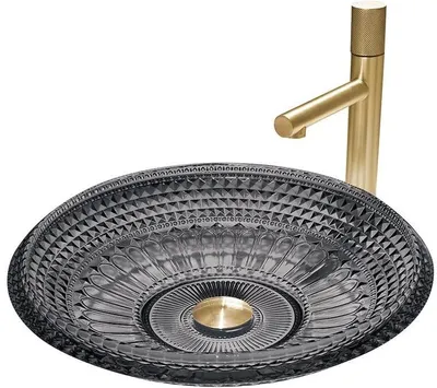 Immagine prodotto di Mexen Heba lavandino da appoggio in vetro 45 x 45 cm, nero - 24064570