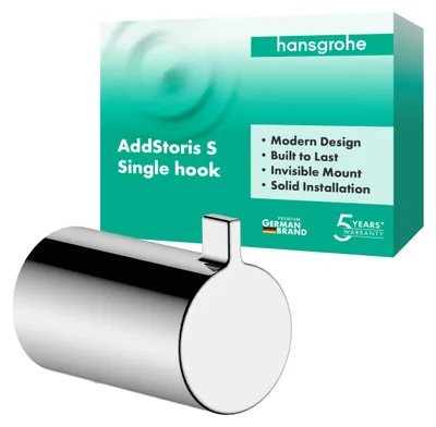Produktbild von Hansgrohe 41762000 Einzelhaken AddStoris S chrom
