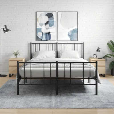 Obrázek produktu pro vidaXL Noční stolky 2 ks Sonoma dub 40x35x50 cm výrobek z odvozeného dřeva