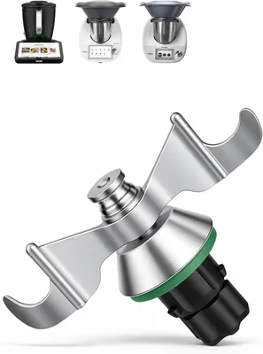 Produktbild von Teigmesser und Mixmesser für Thermomix TM5, TM6 und TM7, Edelstahl Ersatzmesser, Zubehör für Mixer und Teigkneten