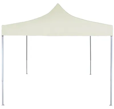 Productafbeelding van vidaXL Professionele partytent, inklapbaar, 2x2 meter, staal, crème