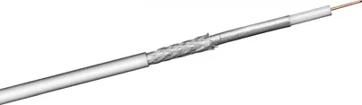 Produktbild von Goobay 51510 100 dB Koax-Antennenkabel, 2x geschirmt, CCS, 25 m, Weiß, 25 m - Class A getestet, für digitale SAT- und BK-Kabelanlagen