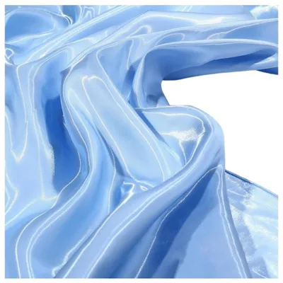 Immagine prodotto di Tessuto in raso per abiti da sposa - Poliestere lucido - Blu