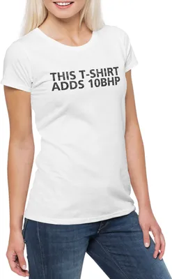 Produktbild von Urban Backwoods This Adds 10 BHP I, Damen T-Shirt, Farbe: Weiß, Größe: L