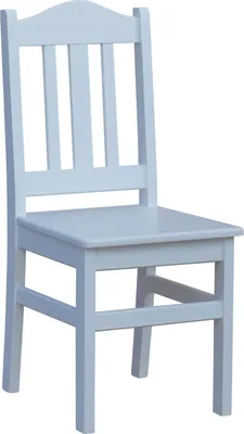 Image de Chaise en bois en pin massif de couleur blanche