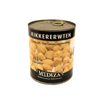 Produktbild von Mediza Kikkererwten 100% Natural 800g Konserve (Kichererbsen)