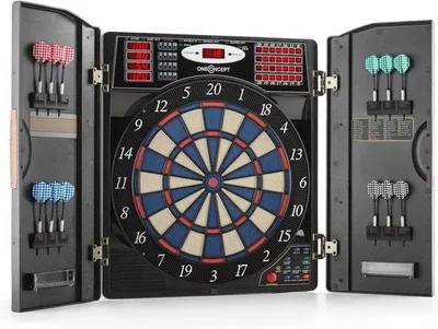 Produktbild von Elektronisches Dartboard mit LED-Display und virtuellen Gegnern für Zuhause
