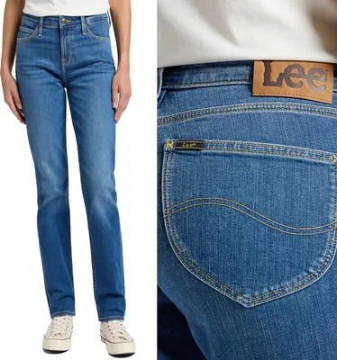Produktbild von LEE Damen, Jeanshosen, Loose fit MARION STRAIGHT, W28 L31, Blau, Jeans, baggyjeans, buggy