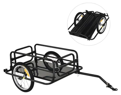 Obrázok produktu pre HOMCOM Príves za bicykel, nákladný príves za bicykel s nosnosťou 40 kg