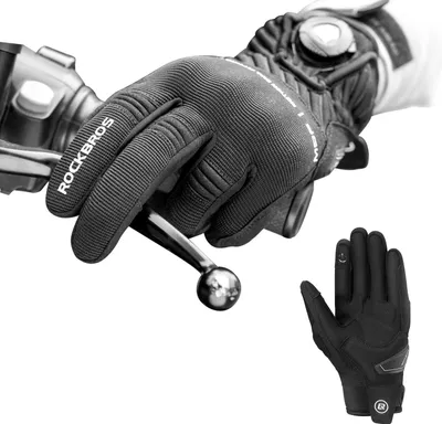 Produktbild von ROCKBROS Motorradhandschuhe Damen/Herren Vollfinger Handschuhe mit neu Verriegelungsdesign, gr.S