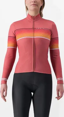 Image de T-shirt à manches longues Castelli Ottanta, couleur orange, taille M, pour femme
